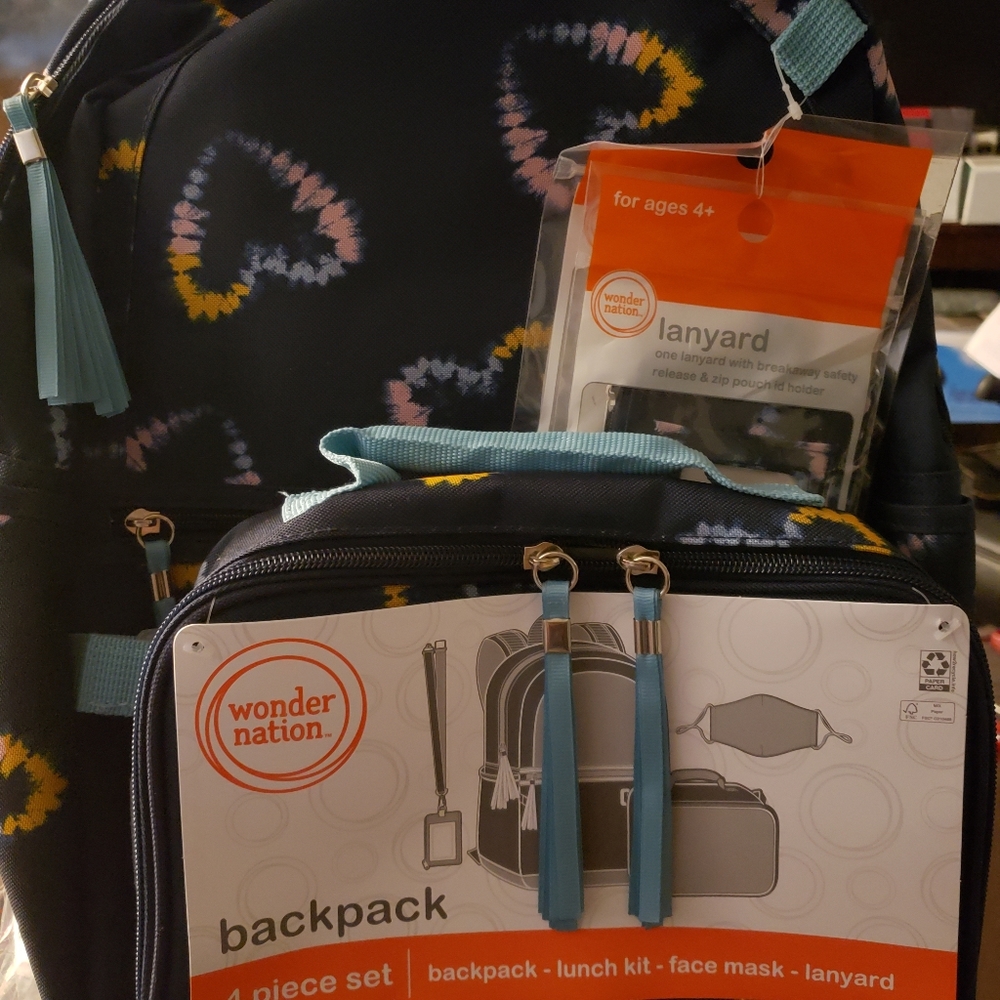 Wonder Nation Girls Backpack 4pc